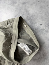 CP company silver nylon cargo trousers