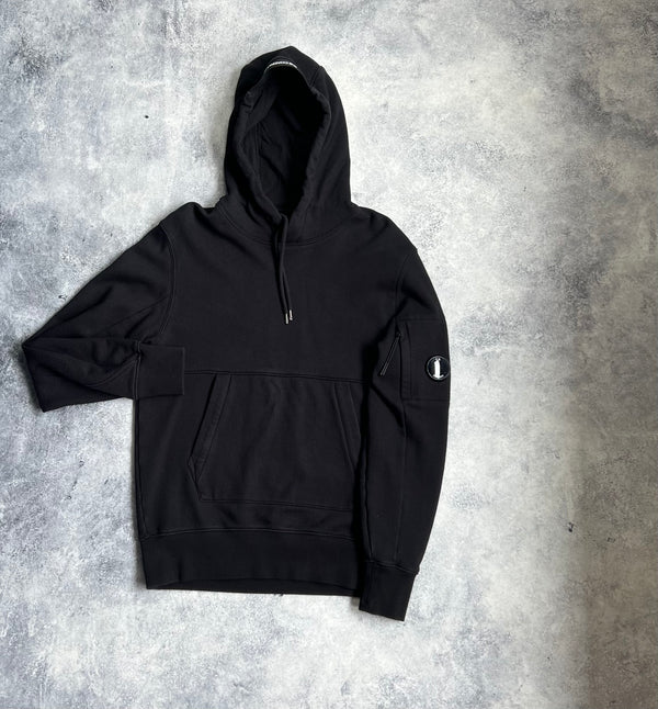 CP company black pullover hoodie