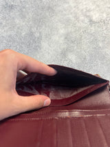 Cartier vintage wine red long wallet