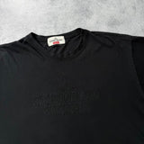 Stone island x supreme black embroidered tee