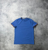 Moncler blue arm logo tee