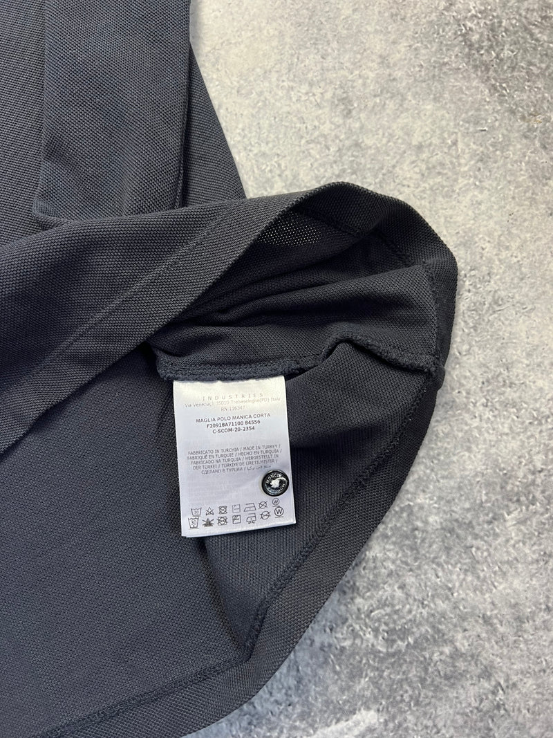 Moncler navy large logo polo shirt