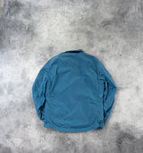 CP company nylon blue chrome overshirt