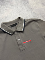 Prada grey polo shirt
