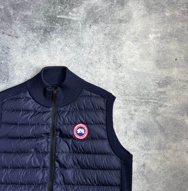 Canada goose navy Hybridge knit vest