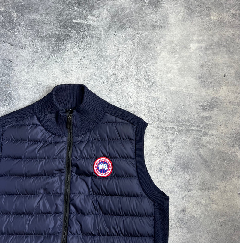 Canada goose navy Hybridge knit vest