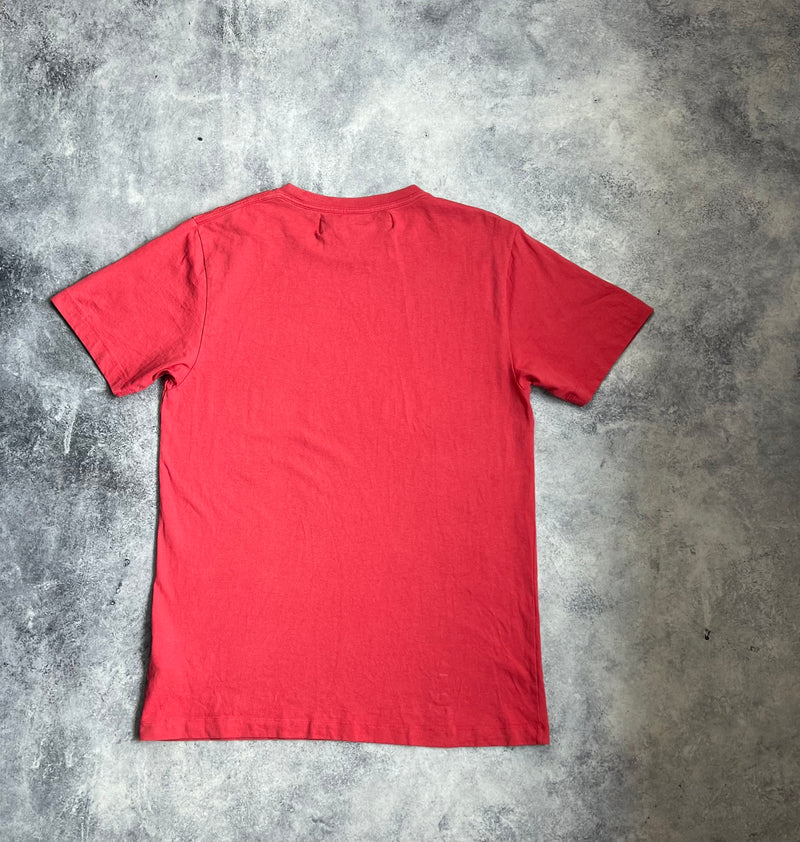 Off-white small logo red tee
