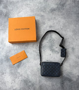 Louis Vuitton blue shadow monogram duo messenger