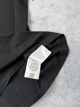 Moncler black double logo tee
