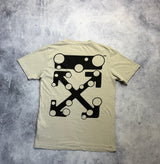 Off-white bubble arrows light beige tee