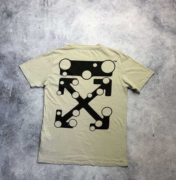 Off-white bubble arrows light beige tee