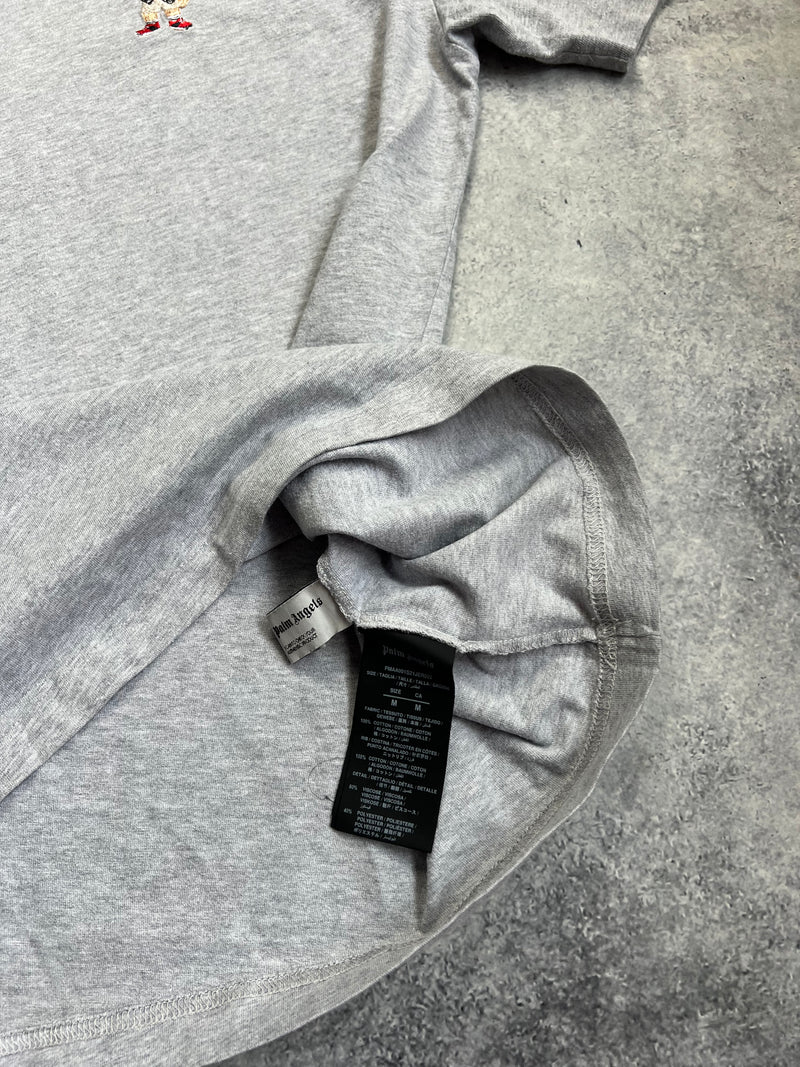 Palm angels grey small pirate bear tee