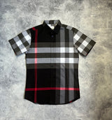 Burberry short sleeve charcoal shirt