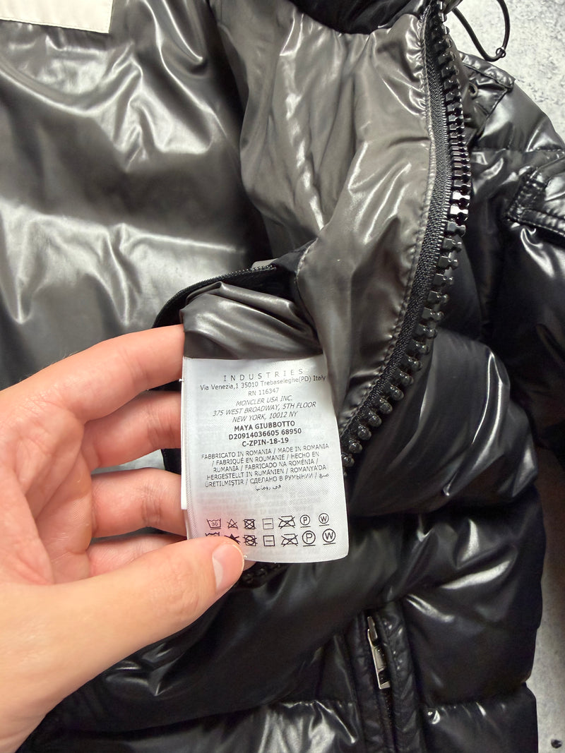 Moncler black maya giubbotto jacket