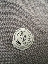 Moncler black badge polo shirt black