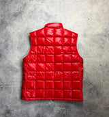 Moncler red denain gilet