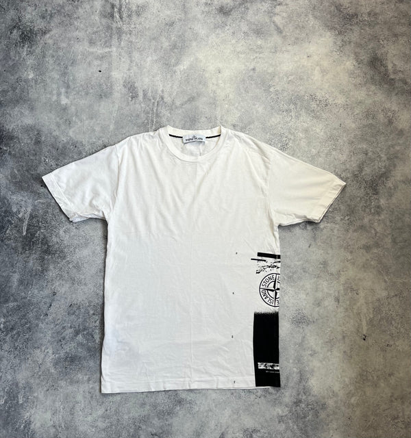 Stone island 2020 white & black graphic tee