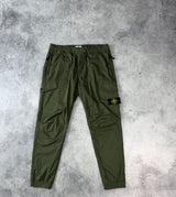 Stone island 2020 khaki cuffed cargo trousers