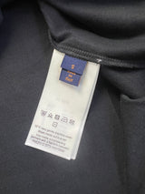 Louis Vuitton black embossed LV logo tee