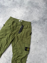 Stone island SS22 olive green cuffed cargo trousers