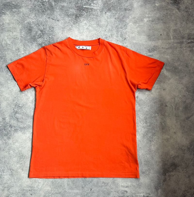 Off-white stencil arrows orange tee