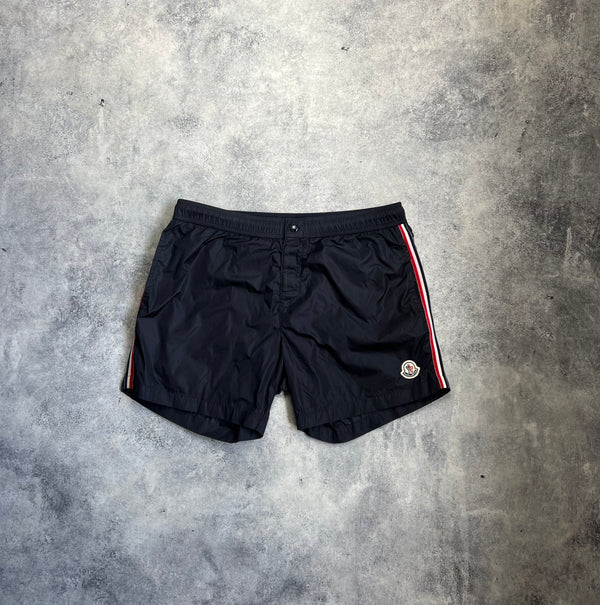 Moncler navy blue swim shorts