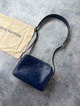 Louis Vuitton cobalt blue monogram outdoor messenger bag