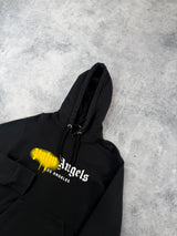 Palm angels black LA spray hoodie