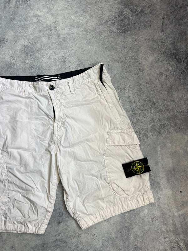 Stone island 2019 cream cargo shorts