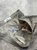 Stone island silver nylon metal swim shorts