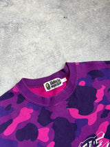 Bape purple camo jumper