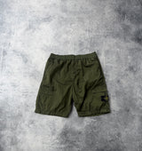 Stone island SS22 khaki green nylon metal cargo shorts