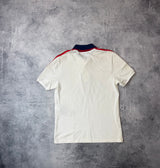 Gucci white stripe polo shirt
