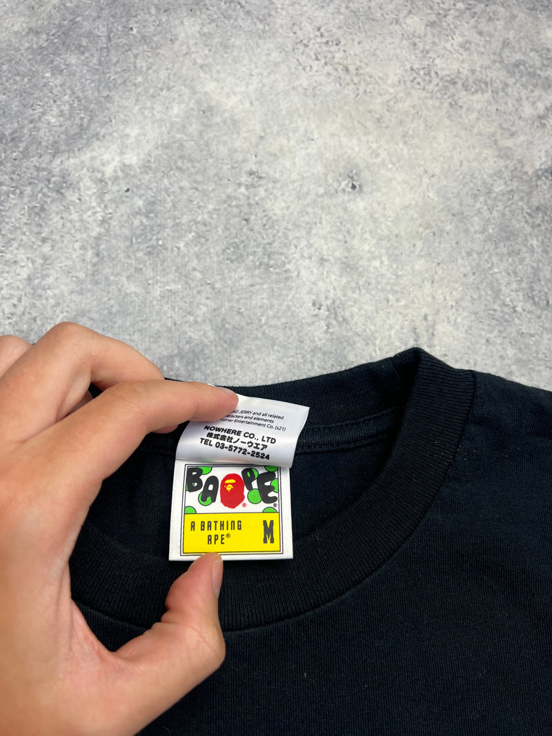 Bape x Tom & Jerry black graphic tee
