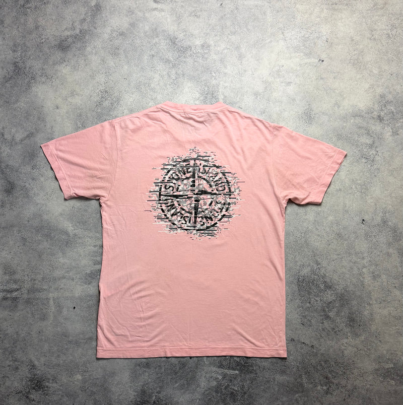 Stone island 2023 pink graphic tee