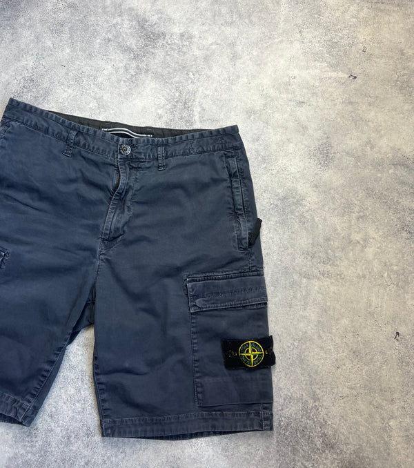 Stone island 2022 navy blue cargo shorts