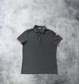Moncler dark grey polo shirt