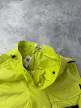 Stone island SS22 lime green cargo shorts