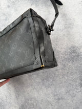 Louis Vuitton black eclipse soft trunk bag
