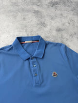 Moncler blue polo shirt