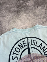 Stone island 2022 baby blue graphic tee