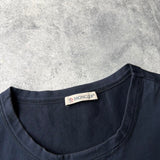 Moncler blue double logo tee
