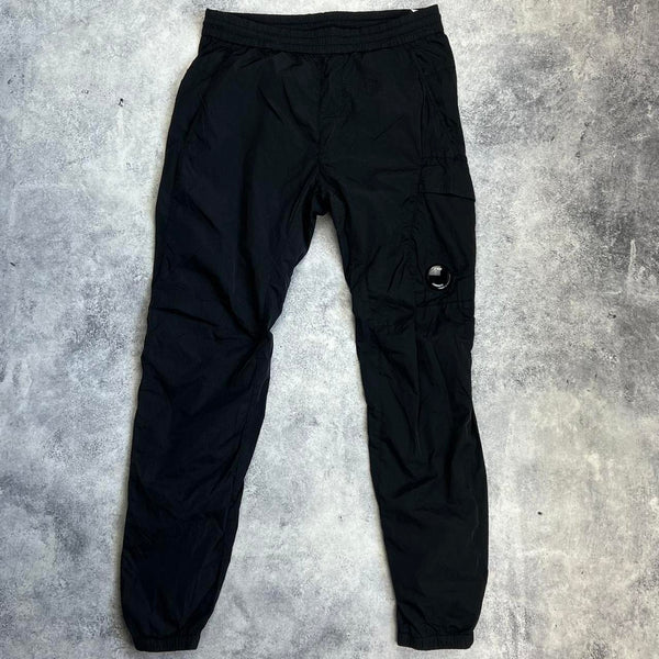 CP company black chrome cuffed cargo trousers