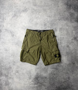Stone island SS21 khaki green cargo shorts