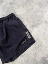 Off-white tab swim shorts navy