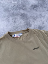 Off-white Caravaggio arrow dark sand tee