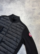 Canada goose black Hybridge knit jacket