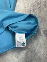 Moncler blue & white polo shirt