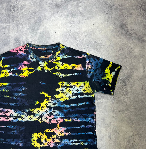 Louis Vuitton monogram tie & dye printed tee