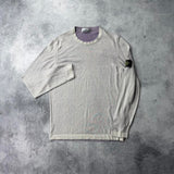 Stone island 2018 hand sprayed two tone knit jumper